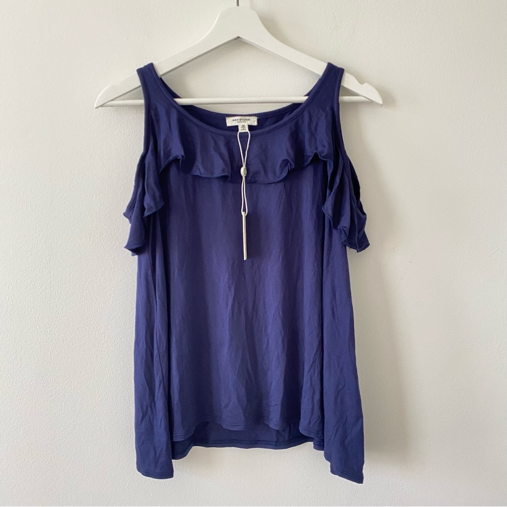 Max Studio Women’s Navy Blue Top